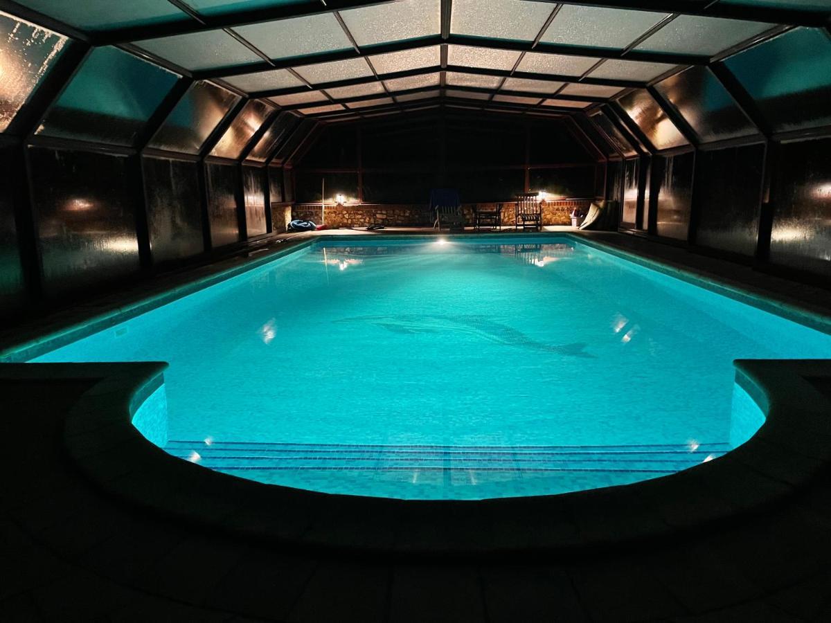 Maison et appartement avec piscine à Honfleur Genneville Exterior foto