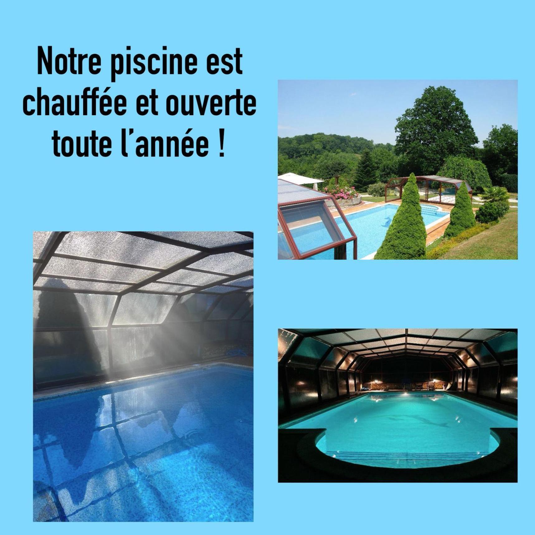 Maison et appartement avec piscine à Honfleur Genneville Exterior foto
