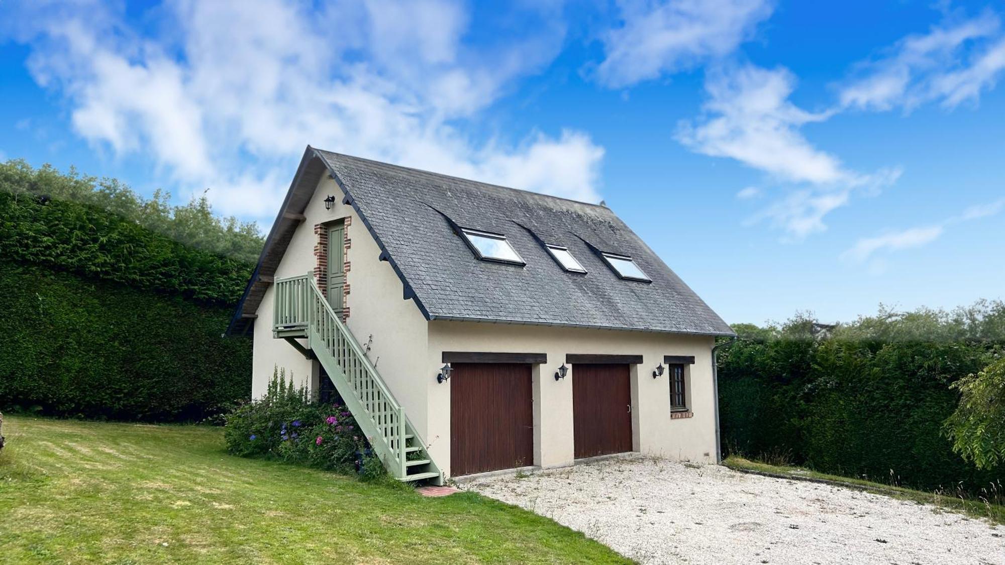 Maison et appartement avec piscine à Honfleur Genneville Exterior foto